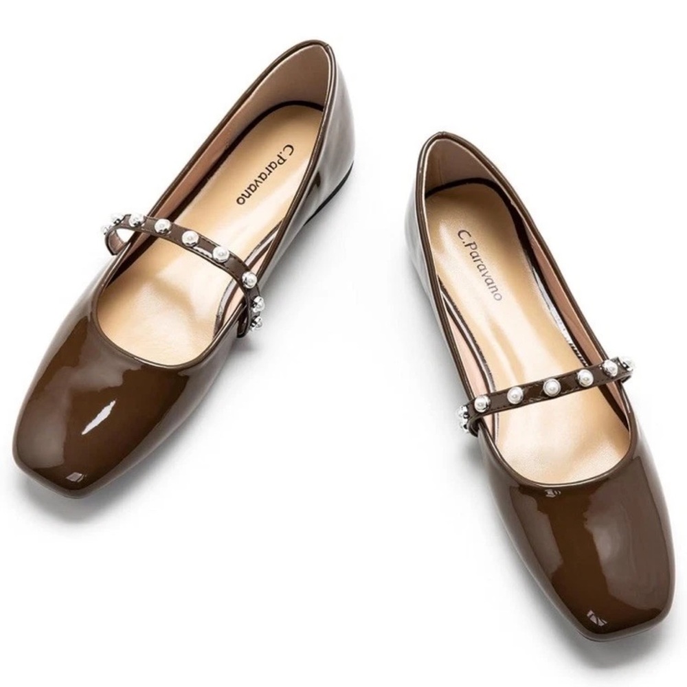 C.Paravano Mary Janes for Women  Ballet Flats Womens Flats Size US 8.5 EU 39
